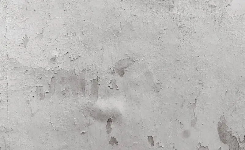Cracked, Painted White Wall Texture Background