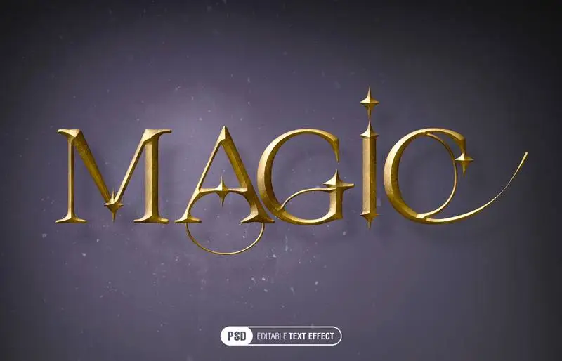 Metallic Fantasy Text Effect