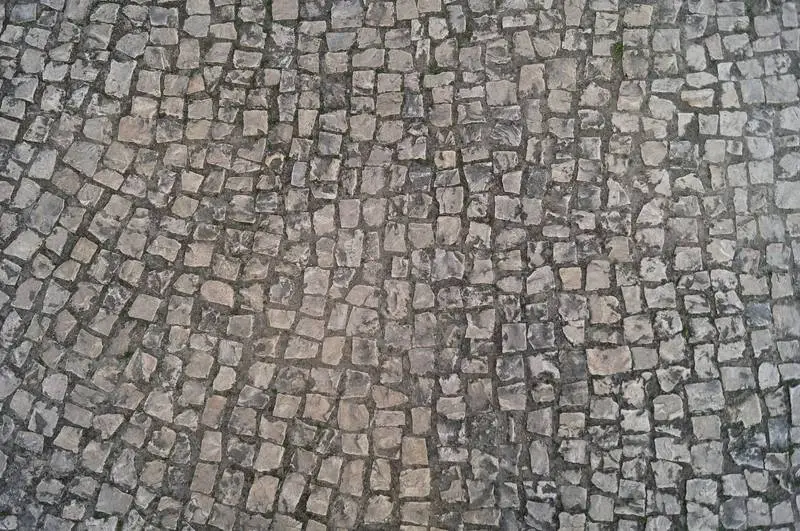 Old Cobblestone Floor Background
