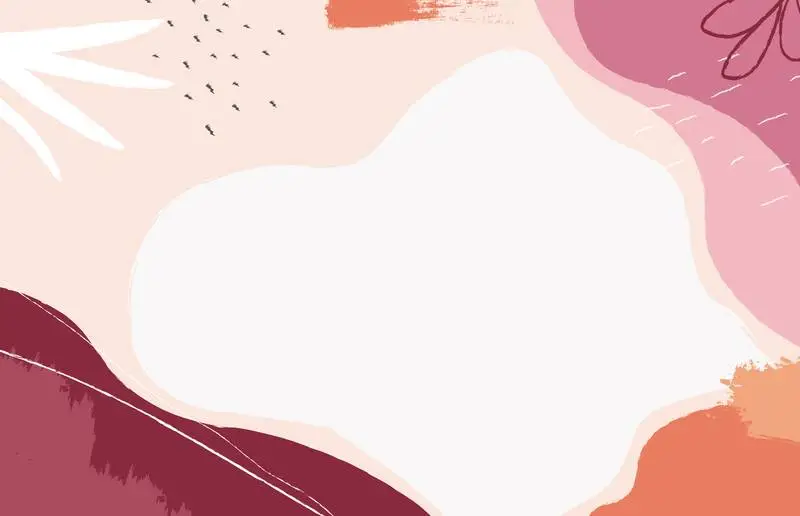 Colorful Flat Banner with Brushstrokes