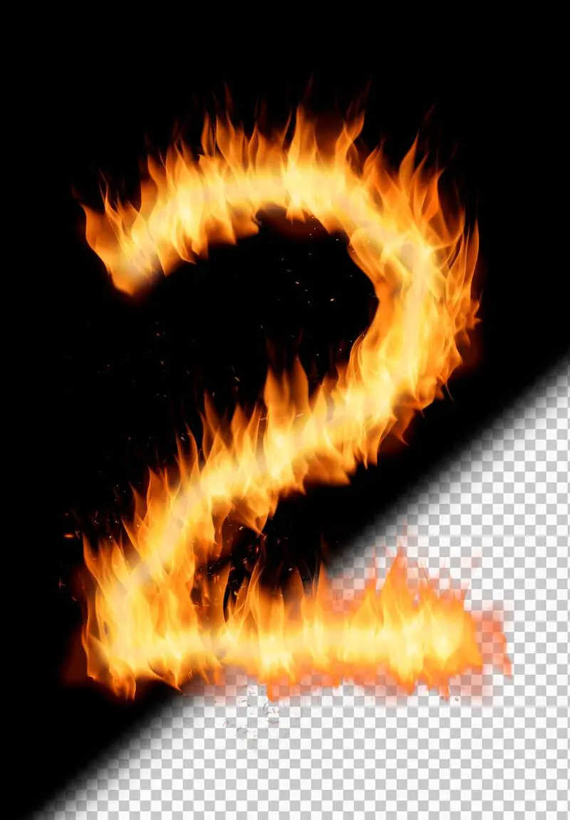 Fire Burning Number 2