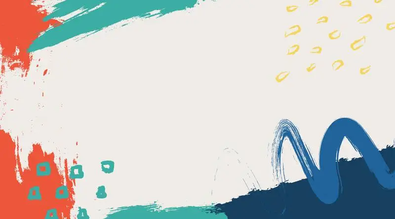 Flat Background with Brushstrokes