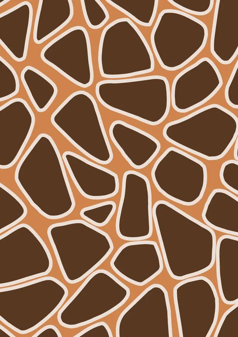 Giraffe Print Texture Background