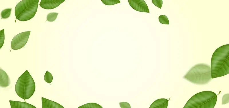 Realistic Swirl of Spring Leaves