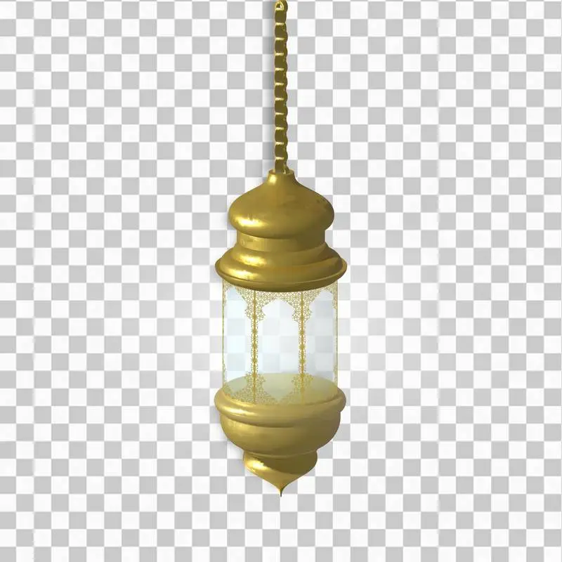 Arab Golden Realistic Lamp for Ramadan
