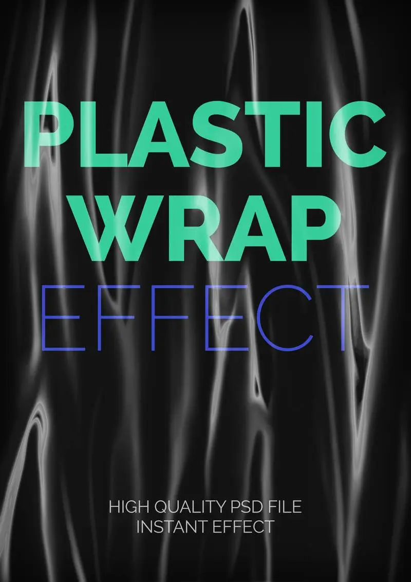 Plastic Wrap PSD Effect