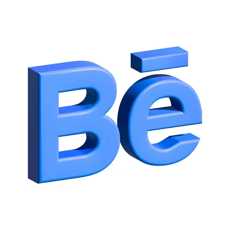 Realistic Isolated Isometric Behance Icon