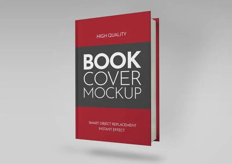 Realistic Book Cover Mockup