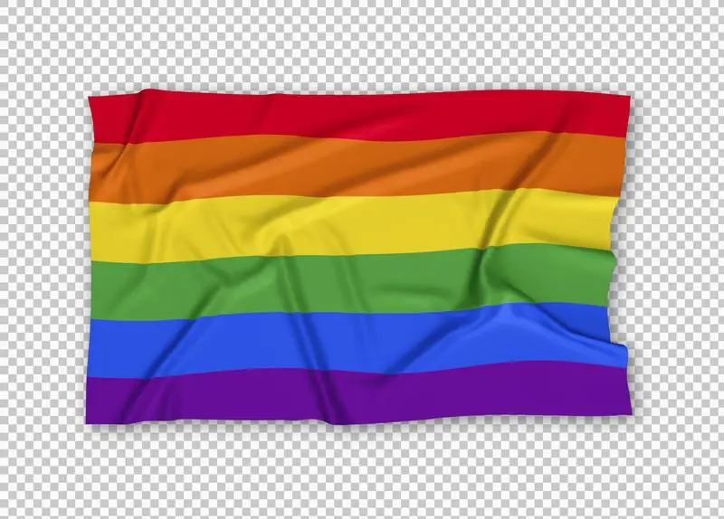 Realistic LGBT Pride Flag
