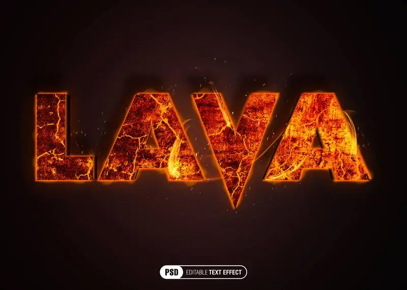 Lava Text Effect