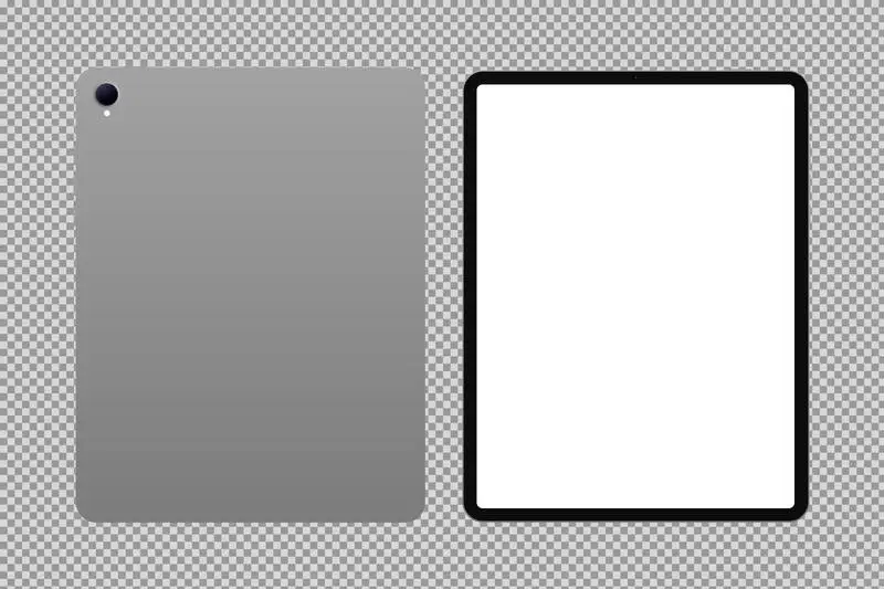 Isolated Pack of Table View Front and Back