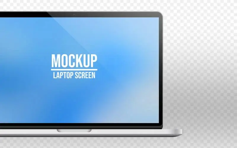 Laptop Mock-up in Close-up