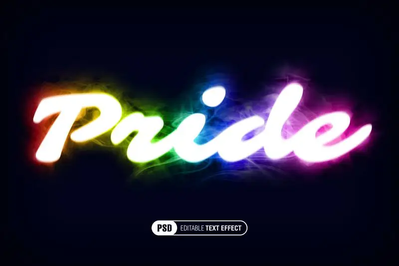 Rainbow Smoke Text Effect