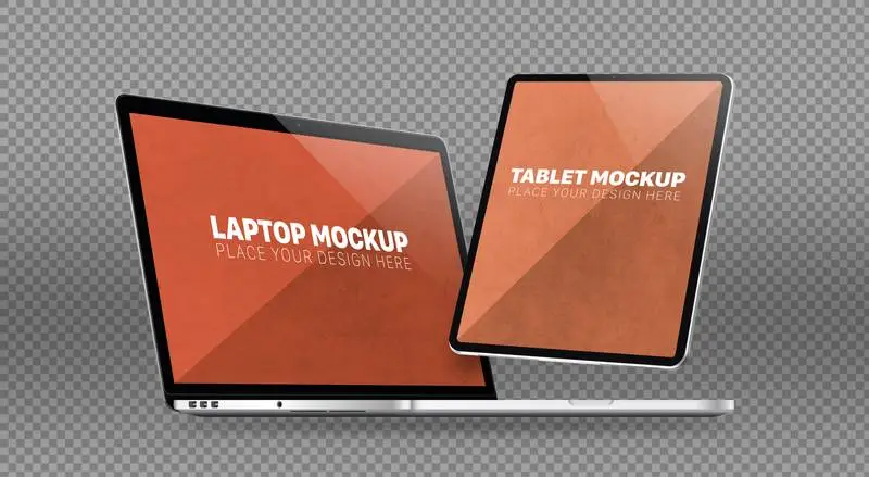 Tablet and Laptop Mockup