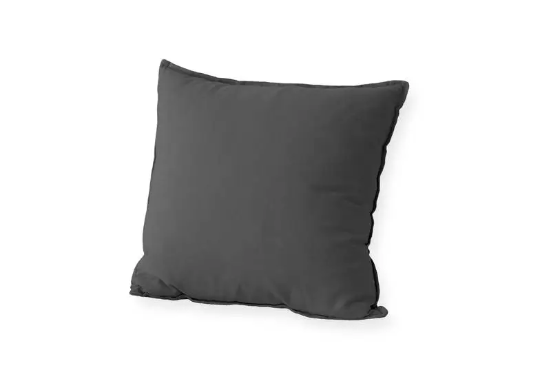 Black Square Pillow Over White Surface