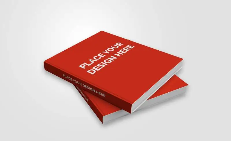 Cover Mockup of Two Hardcover Books