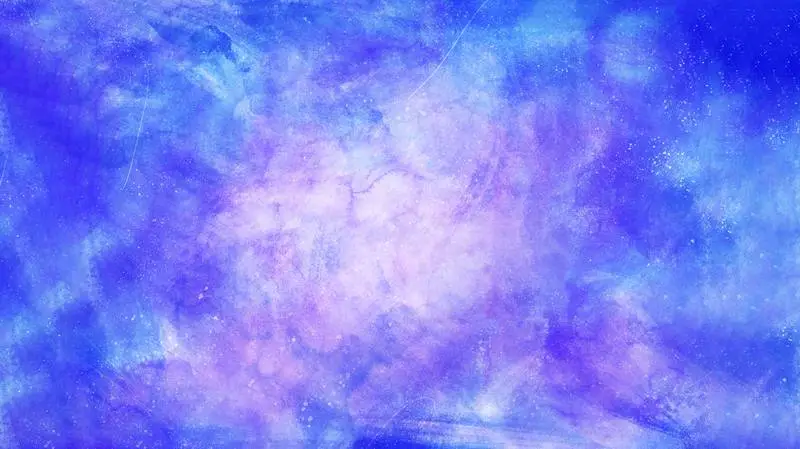 Hand Drawn Background of Galactic Blue Sky