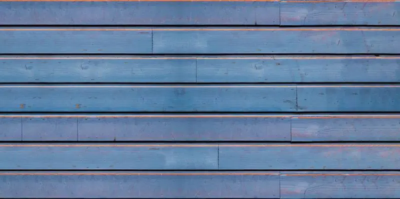 Worn Blue Wooden Slats Texture