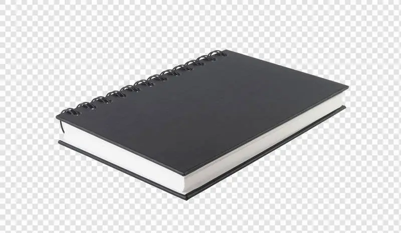 Isolated Black Ring Notebook