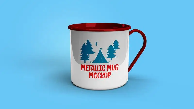 Metallic Mug Mockup