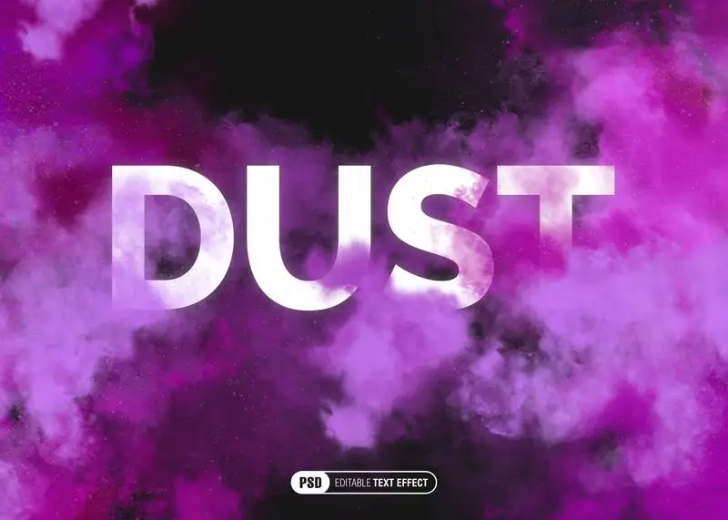 Colorful Smoke Text Effect