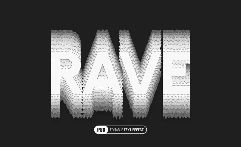Editable Wave Text Effect
