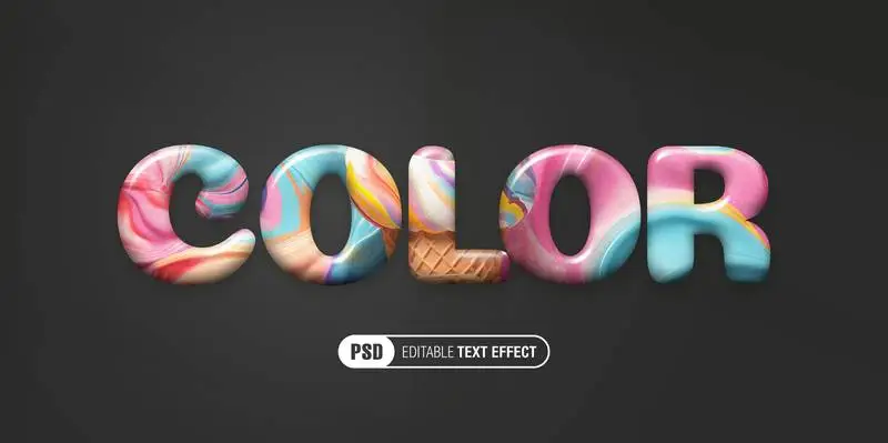 Editable Yummy Text Effect