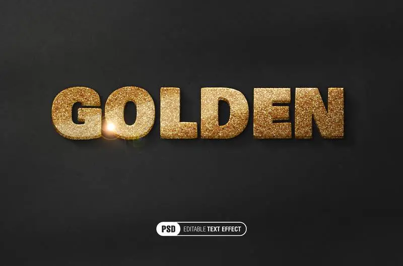Golden Foil Black Friday Text Effect