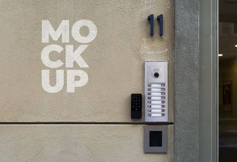 Vinyl Mockup on Entrance Wall