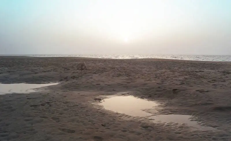 Sunset Photo on a Beach with Sea in the Background