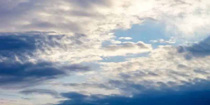 Picture of Cloudy Sky with Sunshine After it Rained