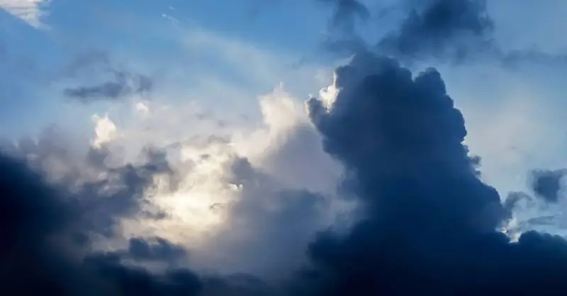 Picture of Cloudy Sky with Overcast Sun
