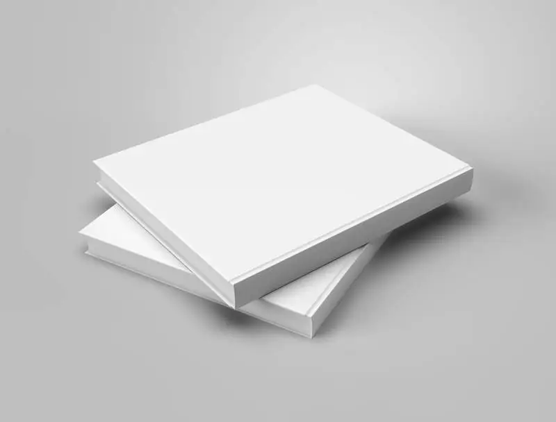 Two Hardcover Books on Plain Light Surface