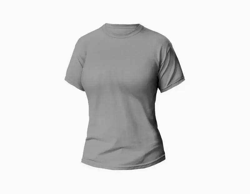 Isolated Grey Woman T-shirt