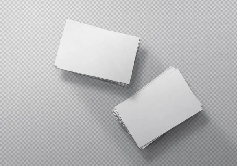 Business Cards on Concrete Surface