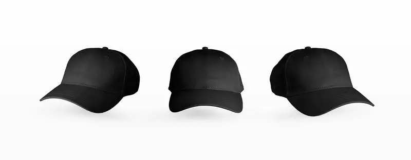 Set of Three Black Caps