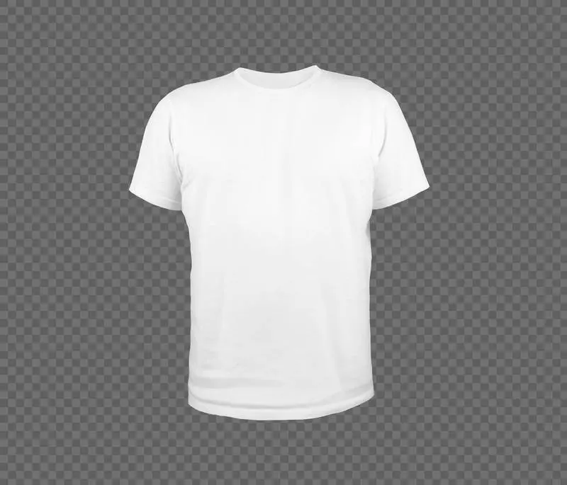 Isolated Regular Plain White T-shirt