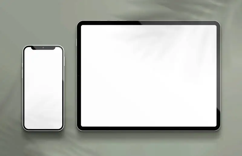 Elegant Tablet and Smartphone Composition