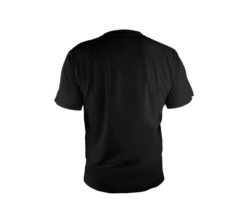 Black Back T-shirt on White Background