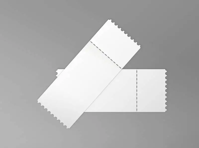 White Classic Pair of Tickets