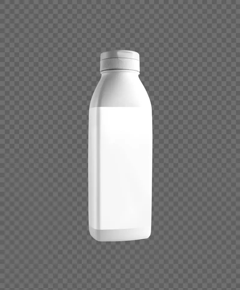 White Plastic Isolated Bottle for Cosmetic