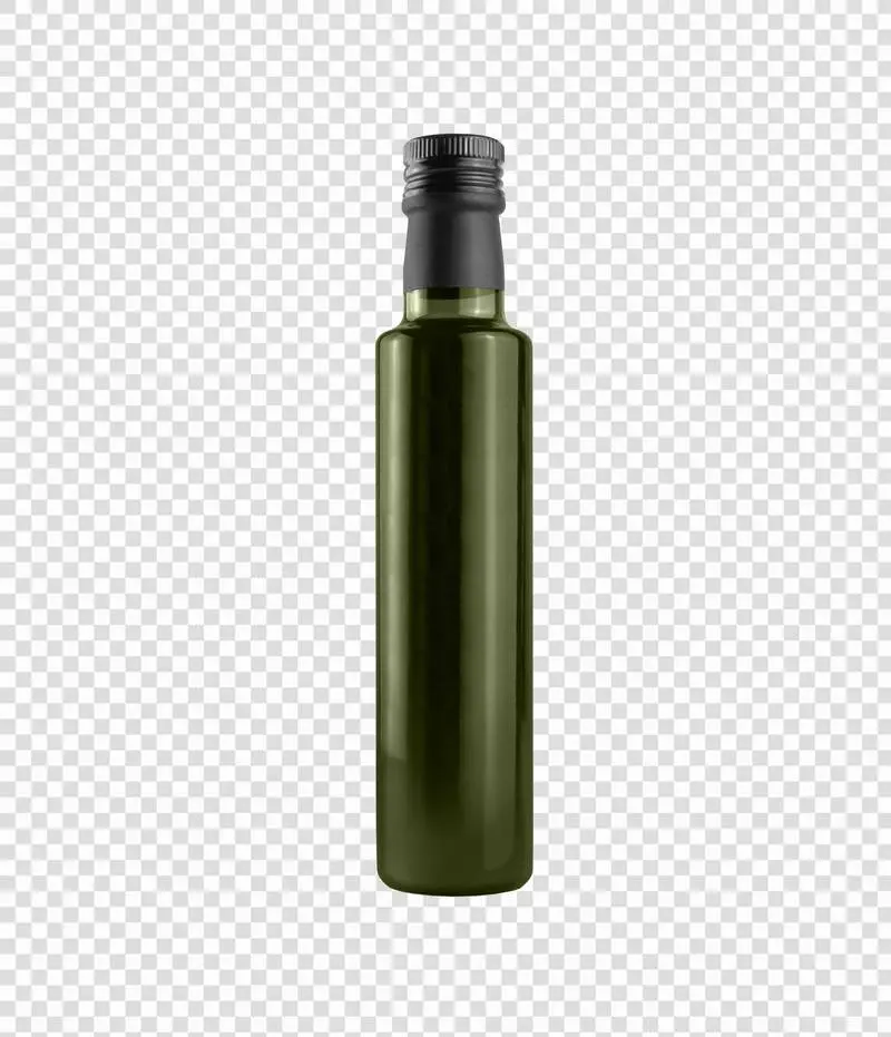 Green Olive Oil Bottle