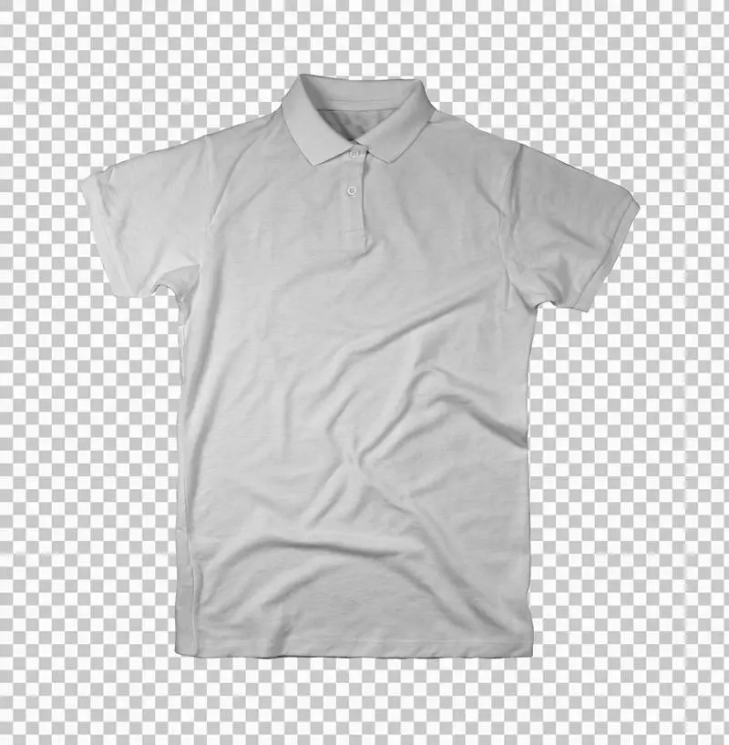 White Open Polo Shirt
