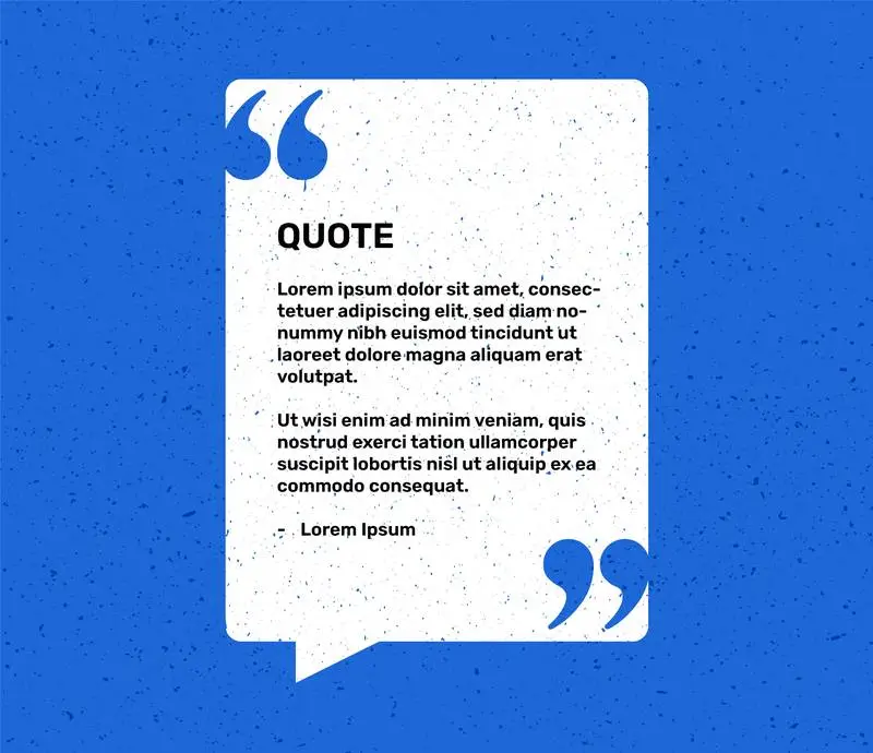 Bubble for Quote Over Red Background