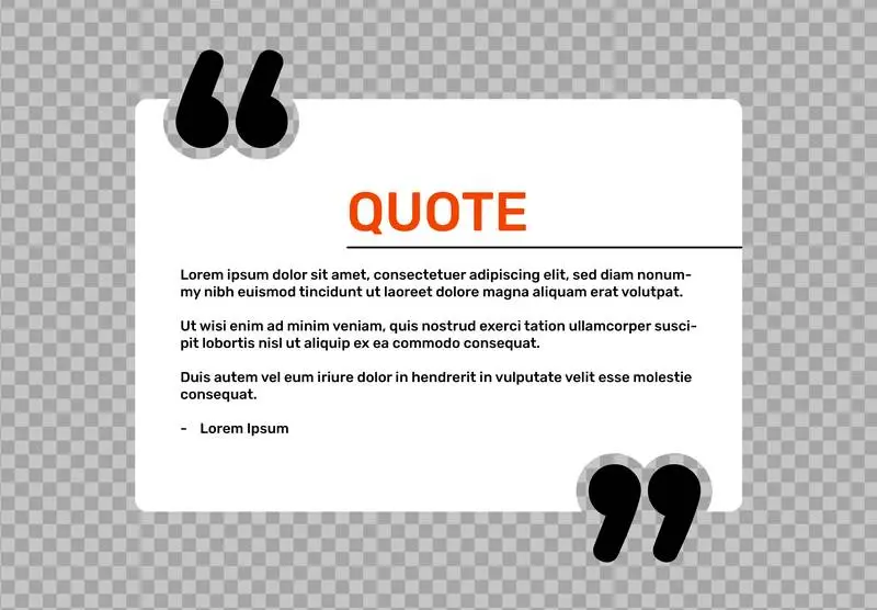 Cute Minimal Banner for Quote with Signs