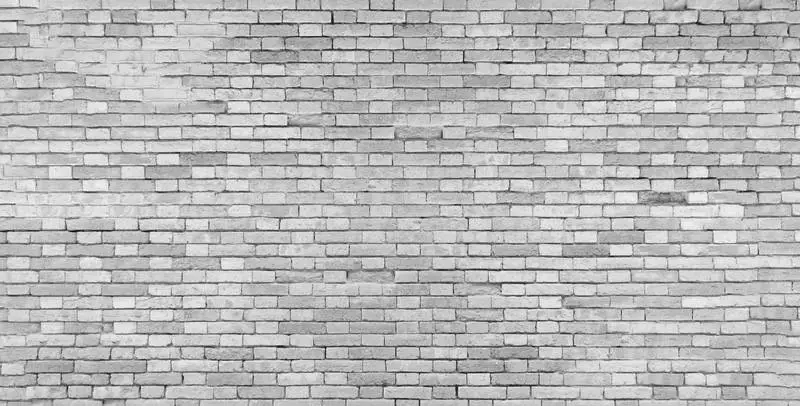White Grunge Brick Wall Background