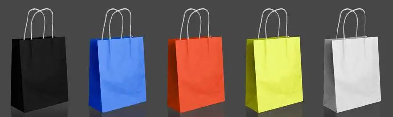 Collection of Colorful Paper Bags