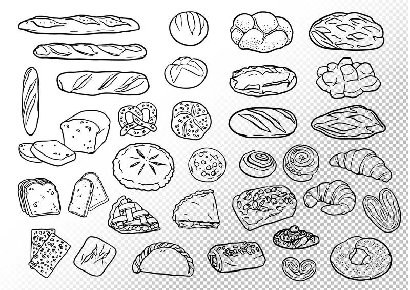 Collection of Doodles for Bakery