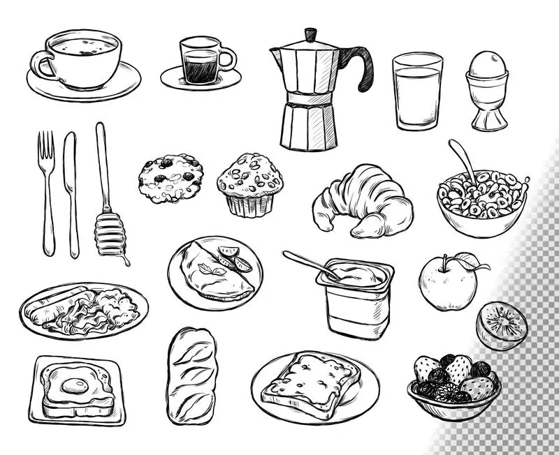 Collection of Doodles for Breakfast