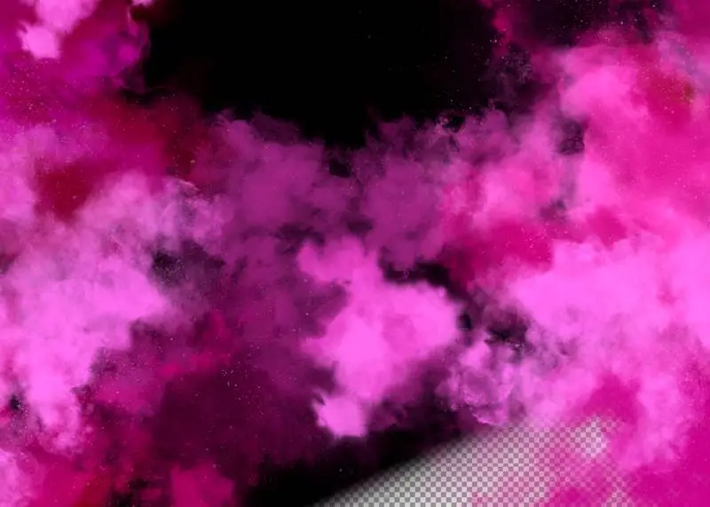Pink and Red Cloudy Watercolor Background